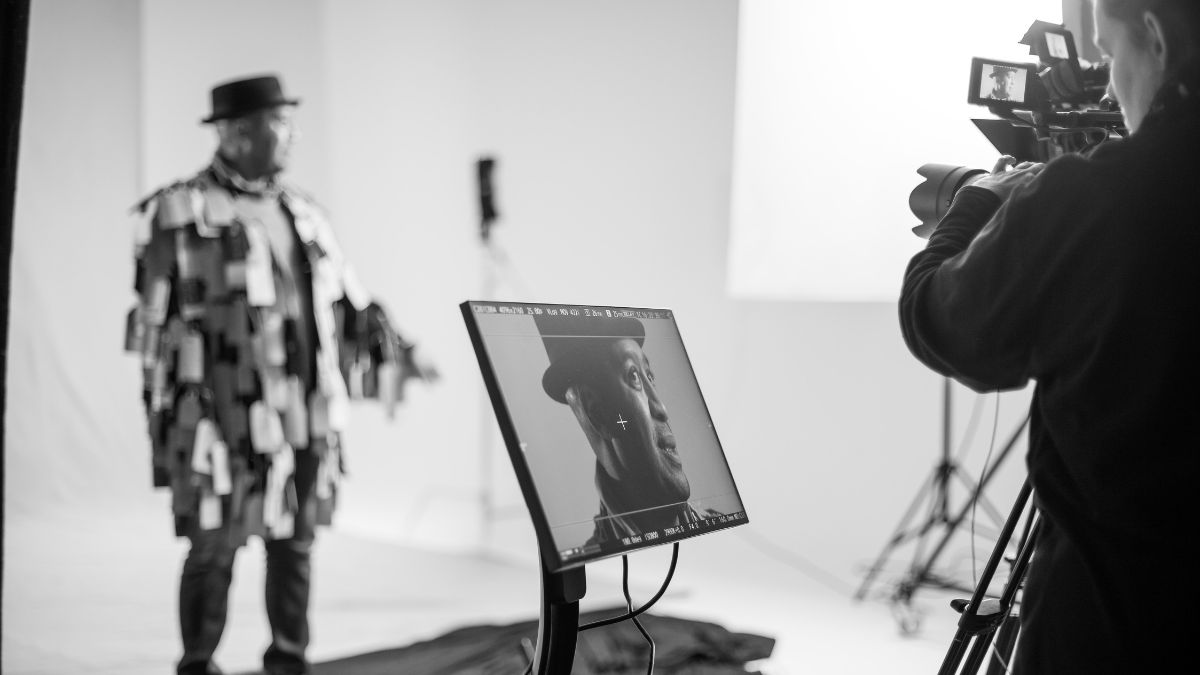 Image of Dave Jackson in front of the camera